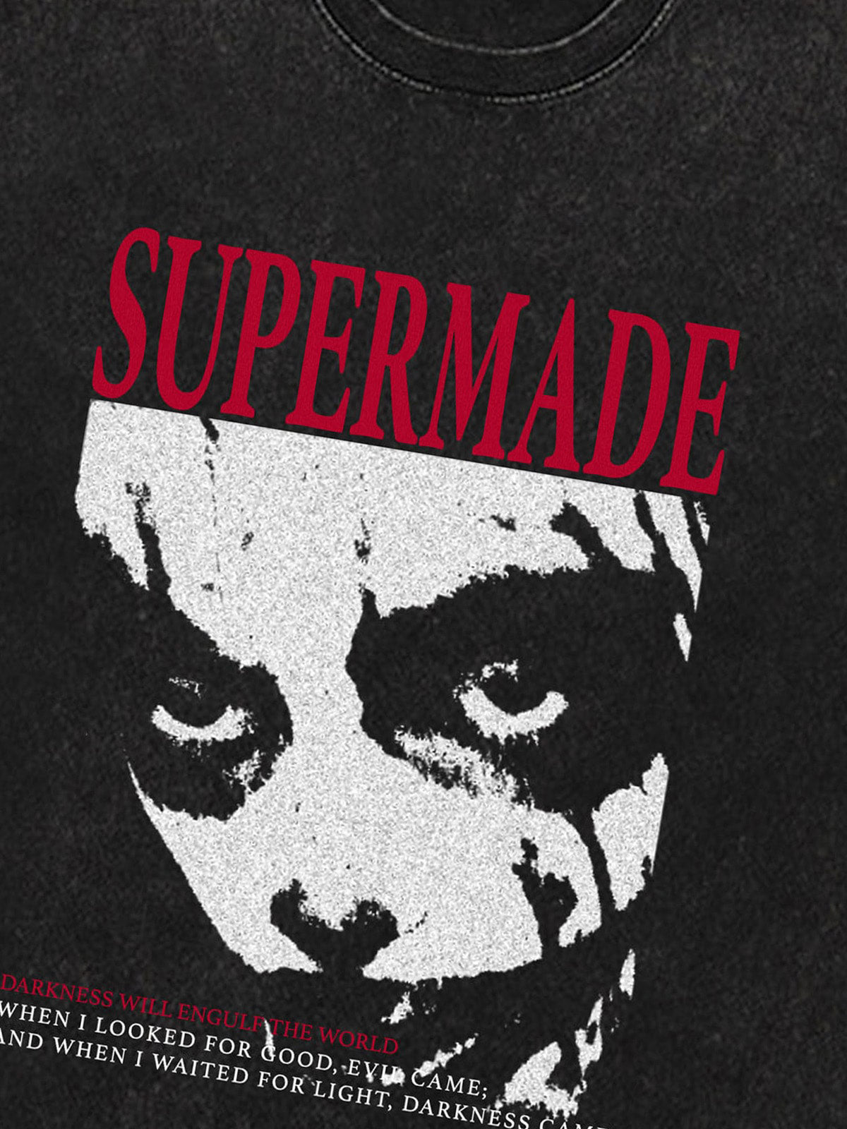 Thesupermade Washed Portrait Print T-shirt 