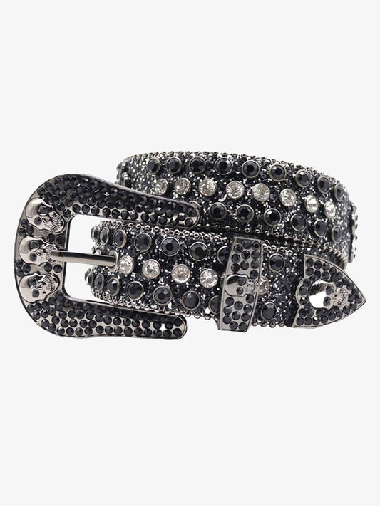 Thesupermade Rhinestone Beaded Belt - 1822 
