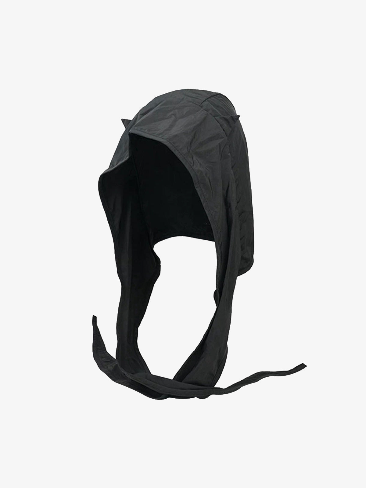 Black Wind Devil Horn Pullover Hat 