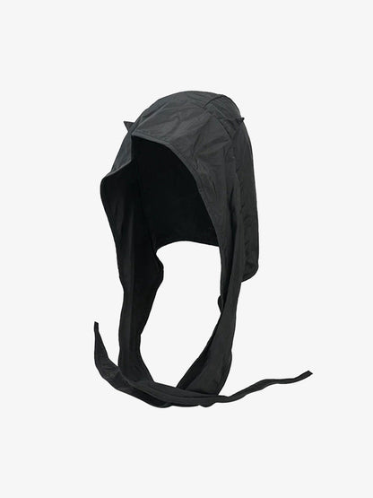 Black Wind Devil Horn Pullover Hat 