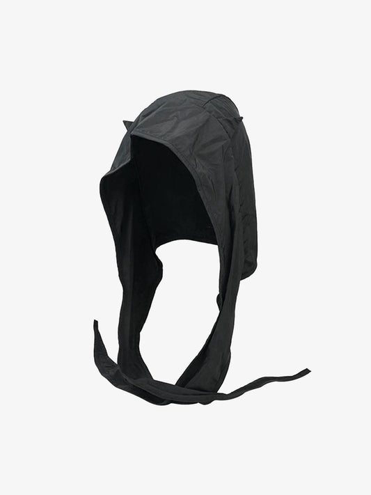 Black Wind Devil Horn Pullover Hat 