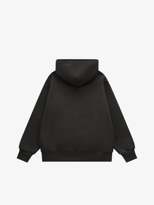 Thesupermade Letter Graphics Fleece Hoodie 