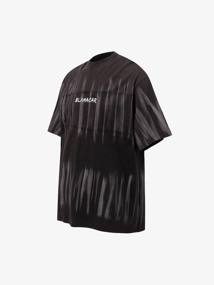 Oversized Tie-Dye Embroidered Letter T-Shirt 