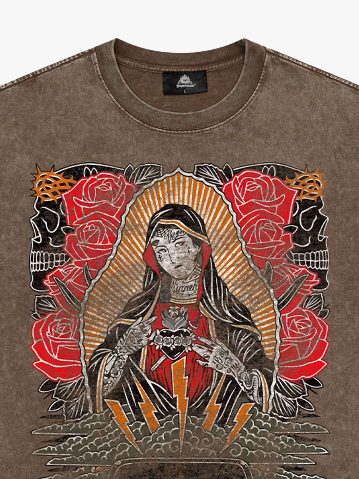 Original Vintage Virgin Mary Graphic T-Shirt 