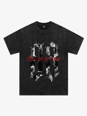 Original Photograph Letter Oversized Graphic T-Shirt 