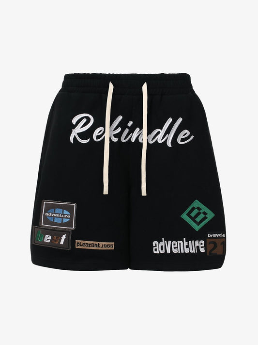 Street Graphic Drawstring Shorts 