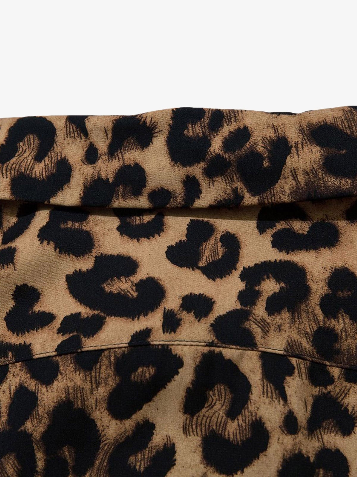Vintage Wild Leopard Print Button-Up Shirt - 2017 