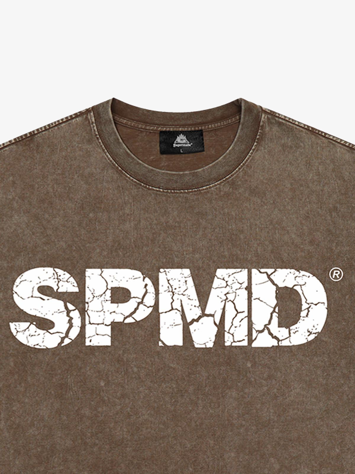 Original Vintage Cracked Letter Graphic T-Shirt 