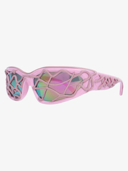 Futuristic Wavy Frame Sunglasses 