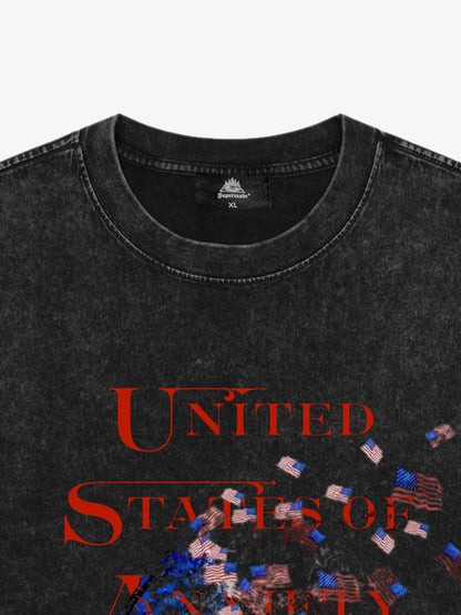 Orginal Street Broken Phantom Butterfly Independence Day T-shirt 