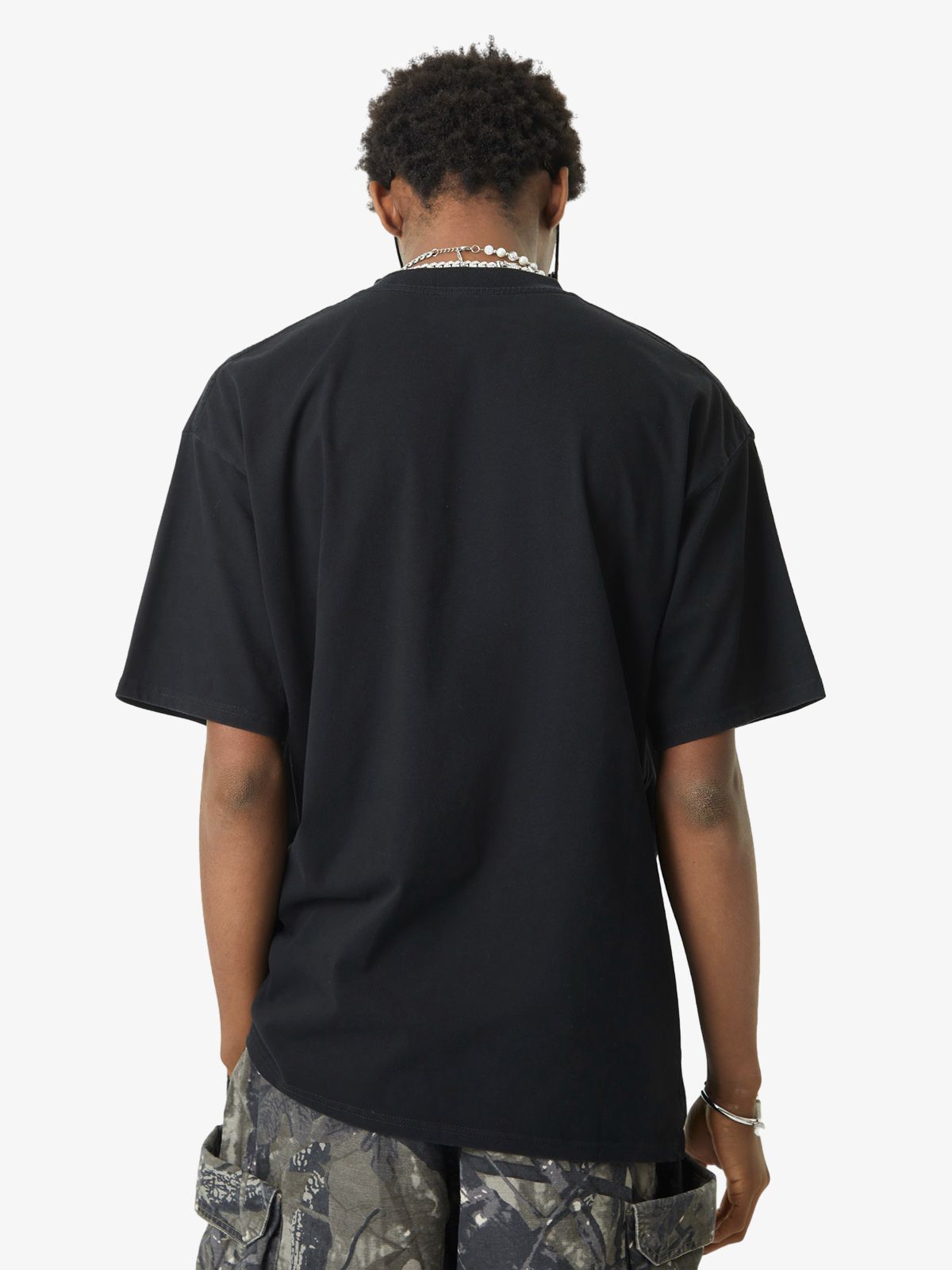 Thesupermade Street Contrast Color Embroidered T-shirt 