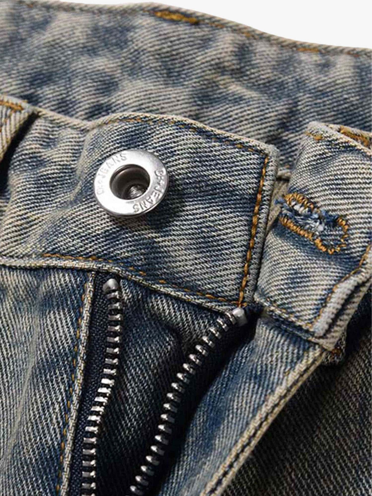 Thesupermade Patchwork Stressed Jeans 
