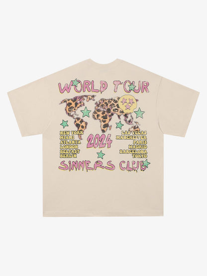 Thesupermade Skull Print Crew Neck T-shirt 
