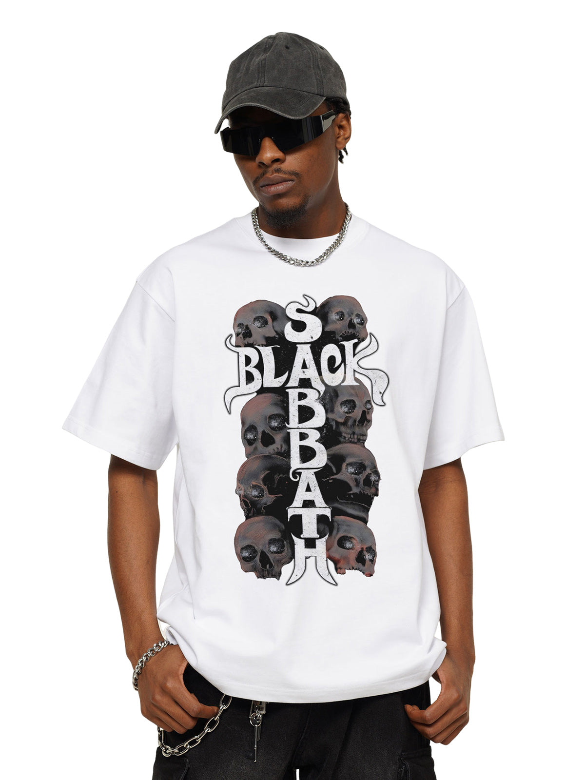 Street Skull Graphic T-Shirt 