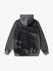 Thesupermade Tie-dye Contrasting Print Pullover Hoodie 