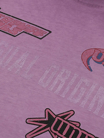 American-style sticker pattern cuttable T-shirt - 1510 