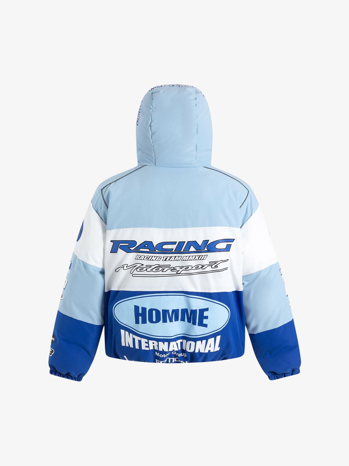 Thesupermade Motorcycle Racing Puffer Jacket 