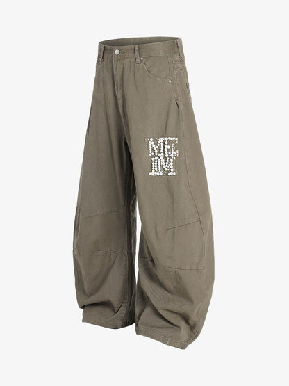 Heavy Beading Barrel Pants 