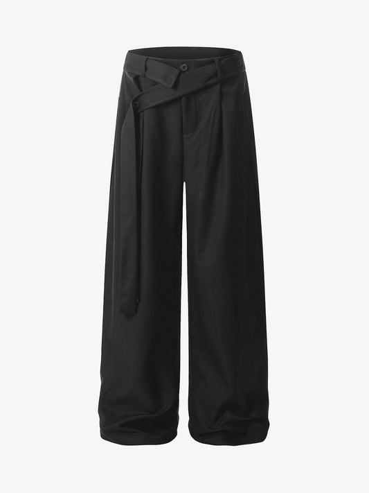 Pleated Belted Machete Track Pants 
