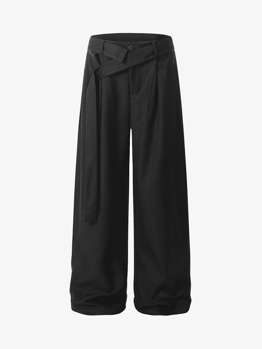 Pleated Belted Machete Track Pants 