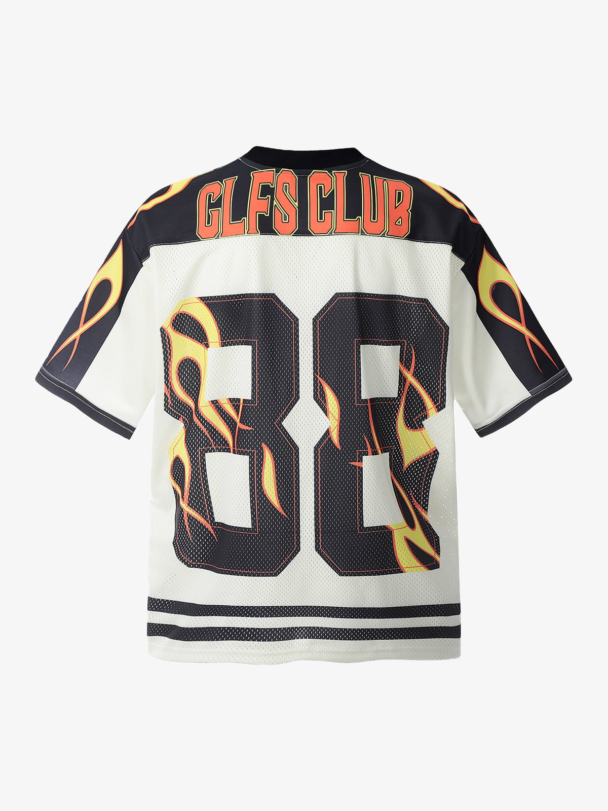 Jersey Style Flame Print T-shirt 