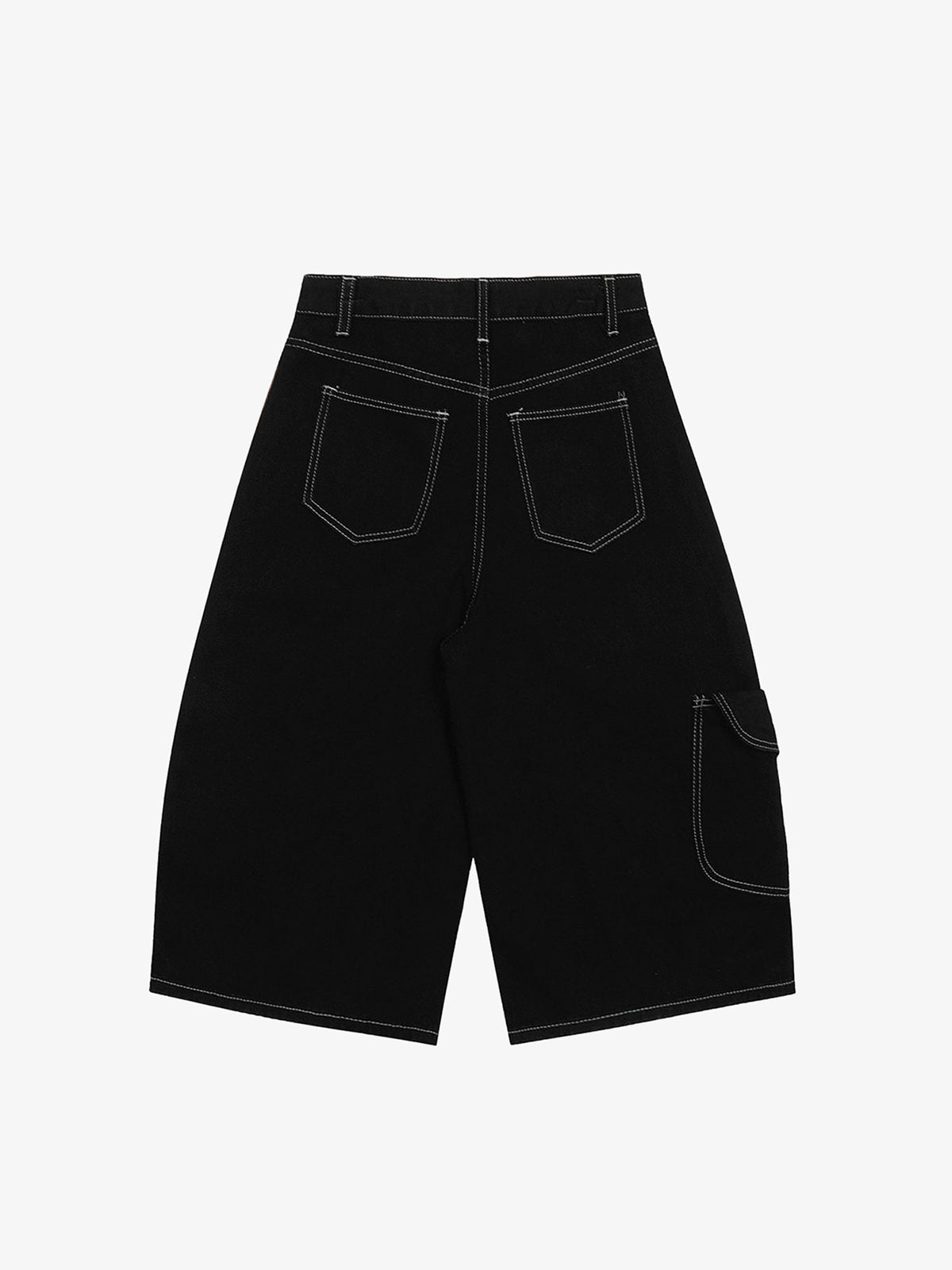 Denim Welt-Embellished Cargo Jorts - 2408 