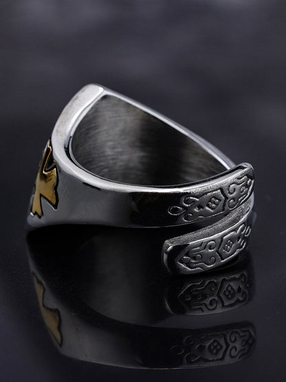 Triangle Eye Steel Ring 