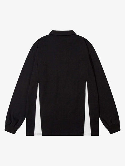 Thesupermade High Street Racing Long Sleeve Polo Shirt- 1980 