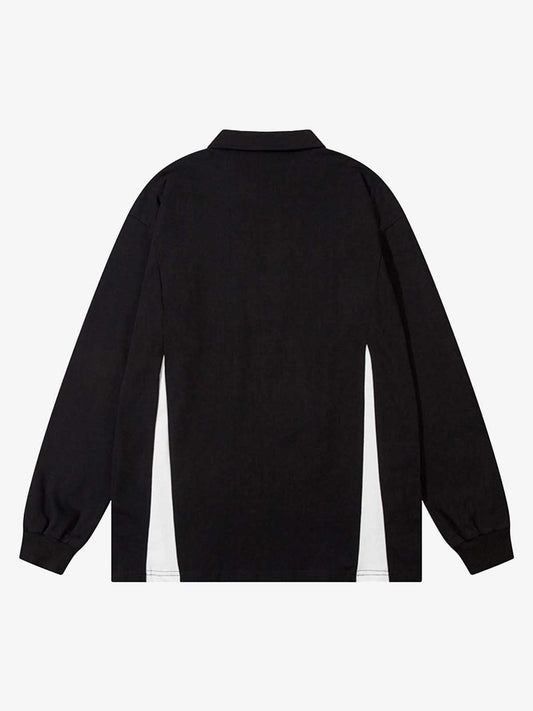 Thesupermade High Street Racing Long Sleeve Polo Shirt- 1980 