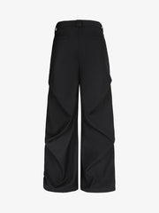 Woven Retro Cleanfit Pleated Drape Pants 