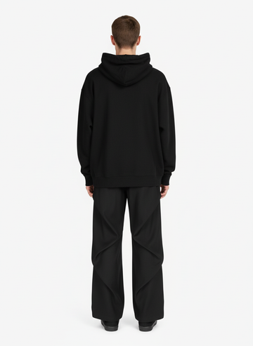 Woven Retro Cleanfit Pleated Drape Pants 