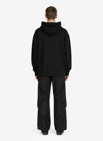 Woven Retro Cleanfit Pleated Drape Pants 