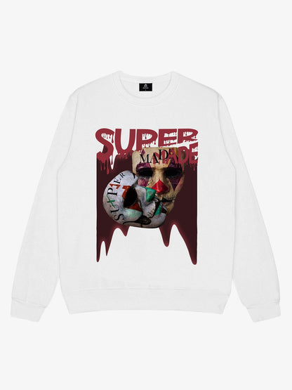 Thesupermade Logo Double Mask Printed Hoodie 