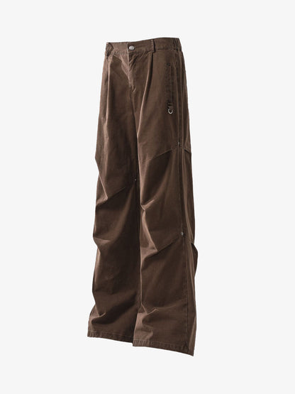 Retro Pleated Cleanfit Baggy Pants 