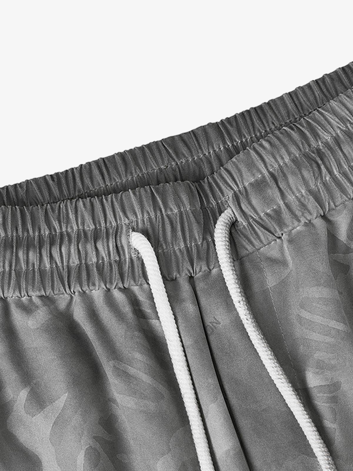 Retro Dirty-Dyed Paratrooper Barrel Pants 