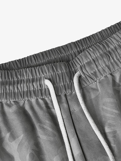 Retro Dirty-Dyed Paratrooper Barrel Pants 