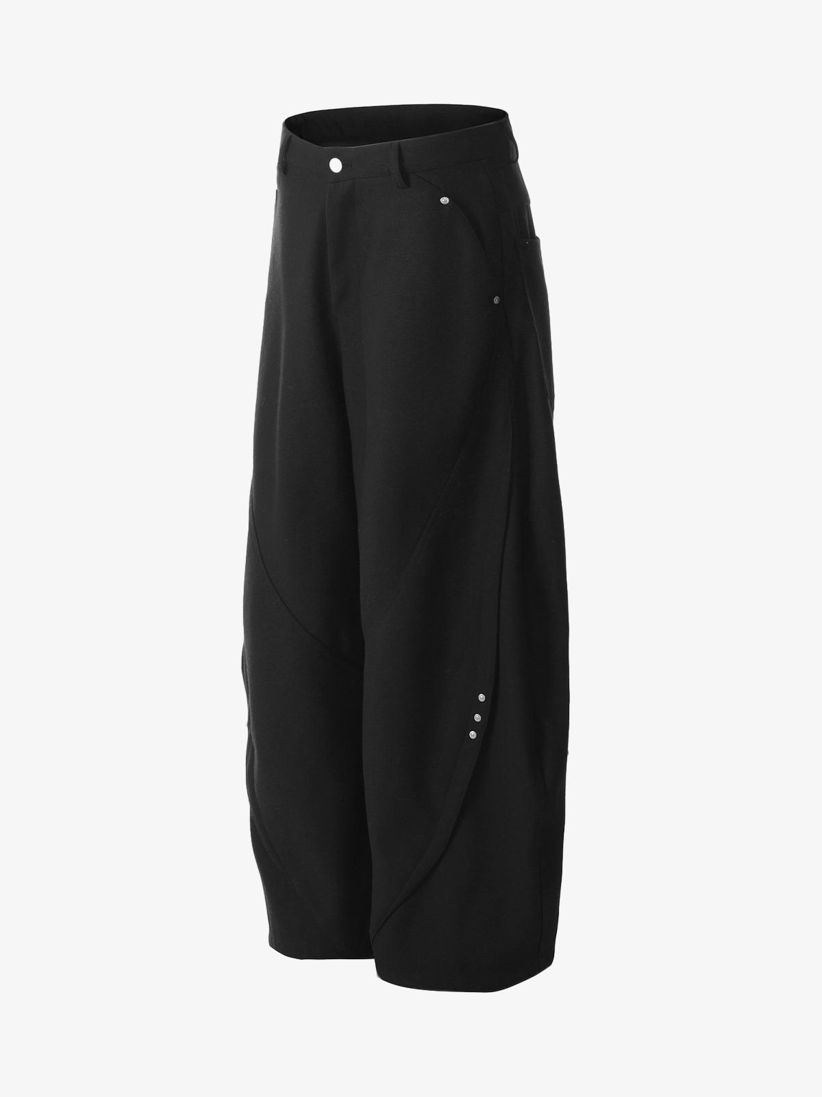 Retro Unisex Barrel Baggy Pants - 2450 