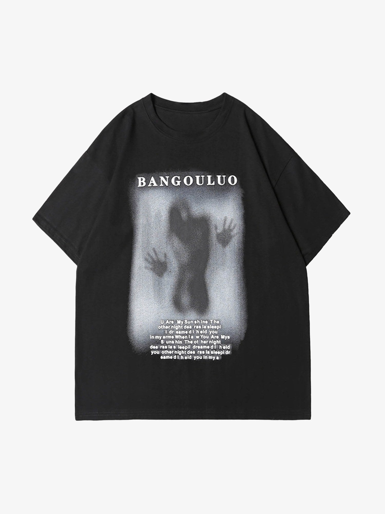 Thesupermade Dark Silhouette Print T-shirt 