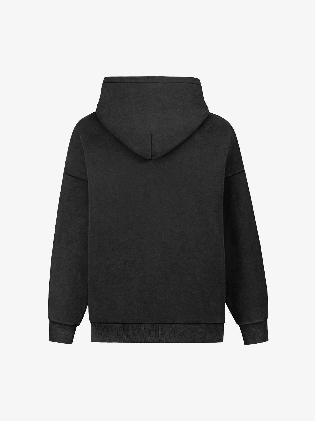 Smudge-Dyed Letter Print Hoodie 