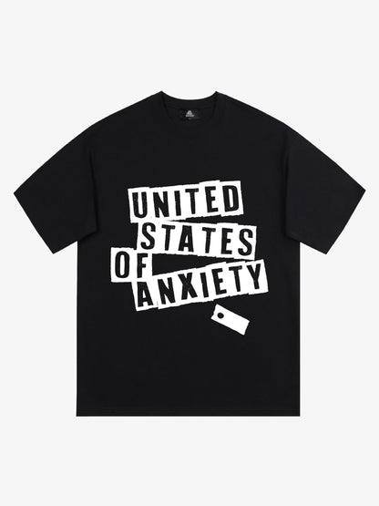 Original United States Of Anxiety Graphic T-Shirt 
