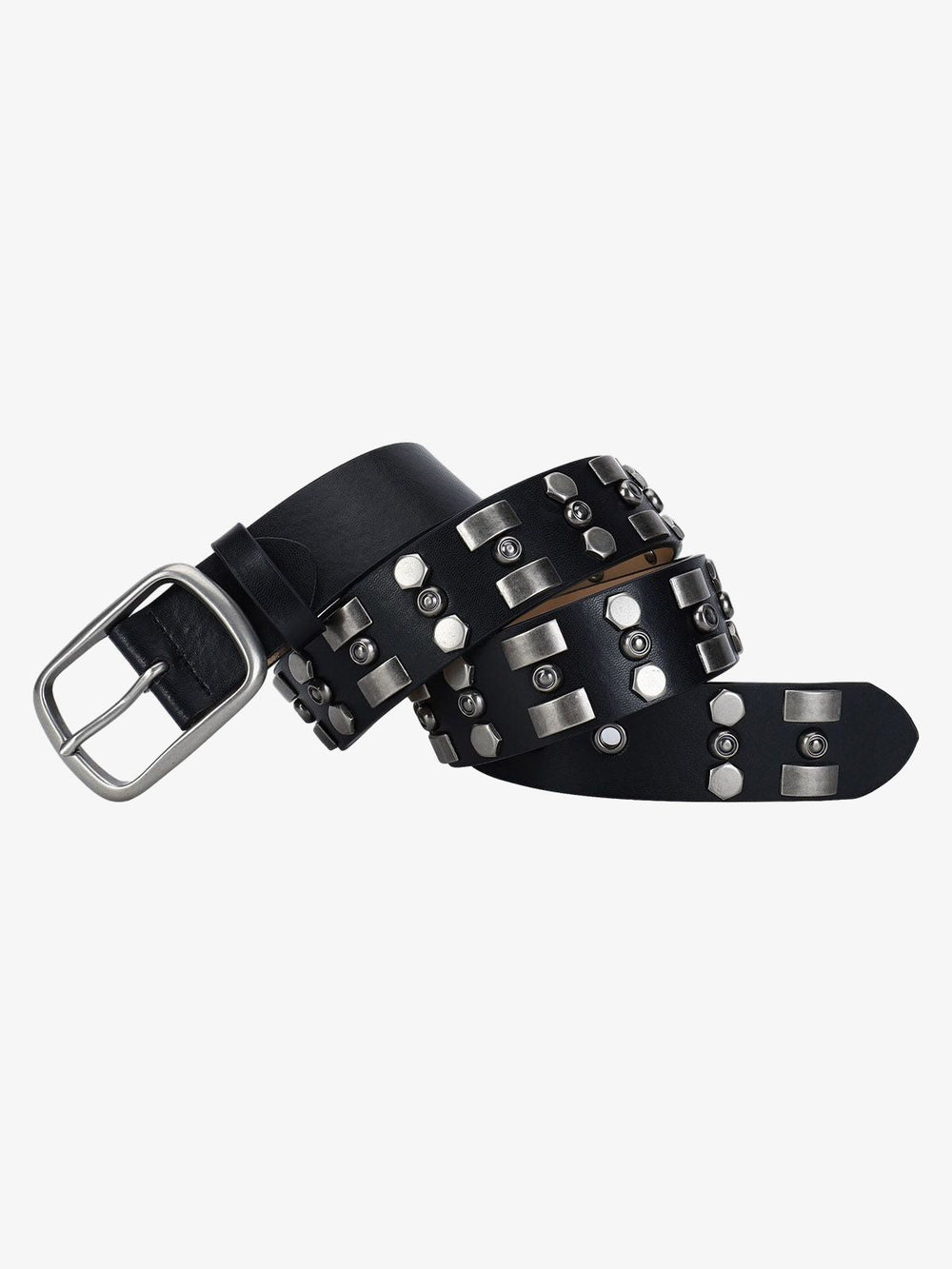 Punk Style Rivet PU Leather Belt 