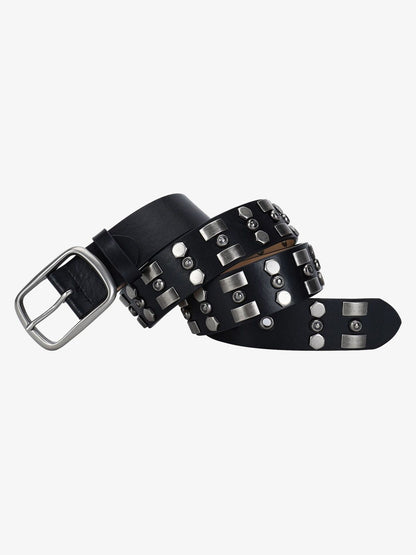 Punk Style Rivet PU Leather Belt 