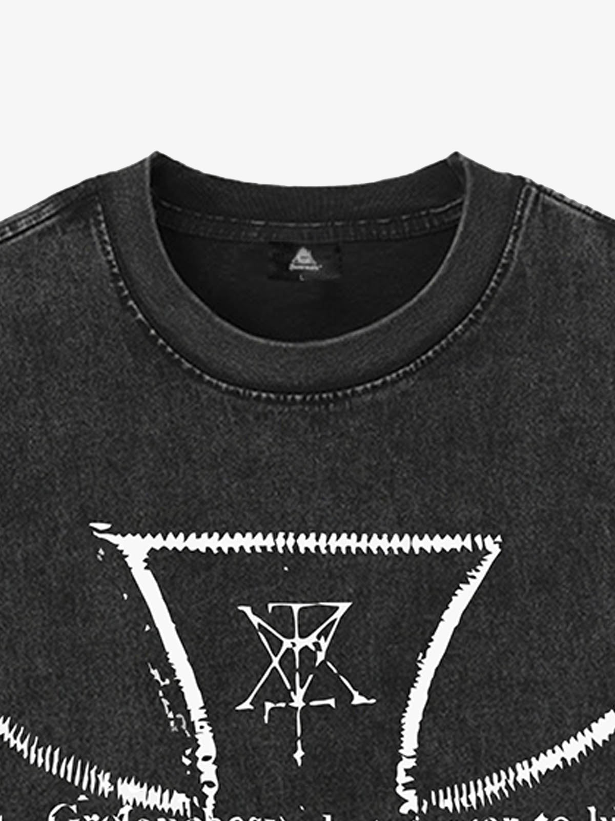 Original Distressed Cross Graphic Vest 