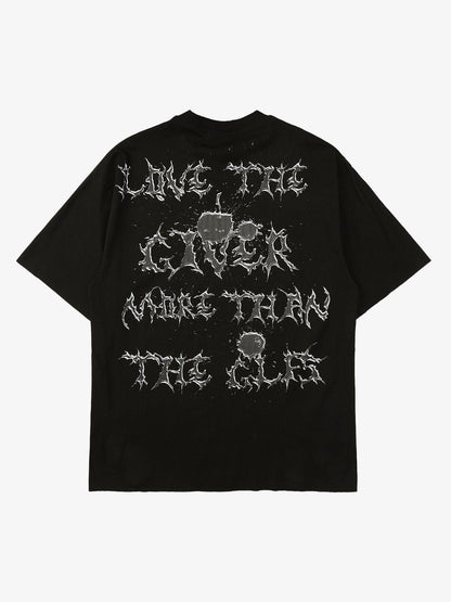 Thesupermade High Street Letter Print Short-sleeved T-shirt 
