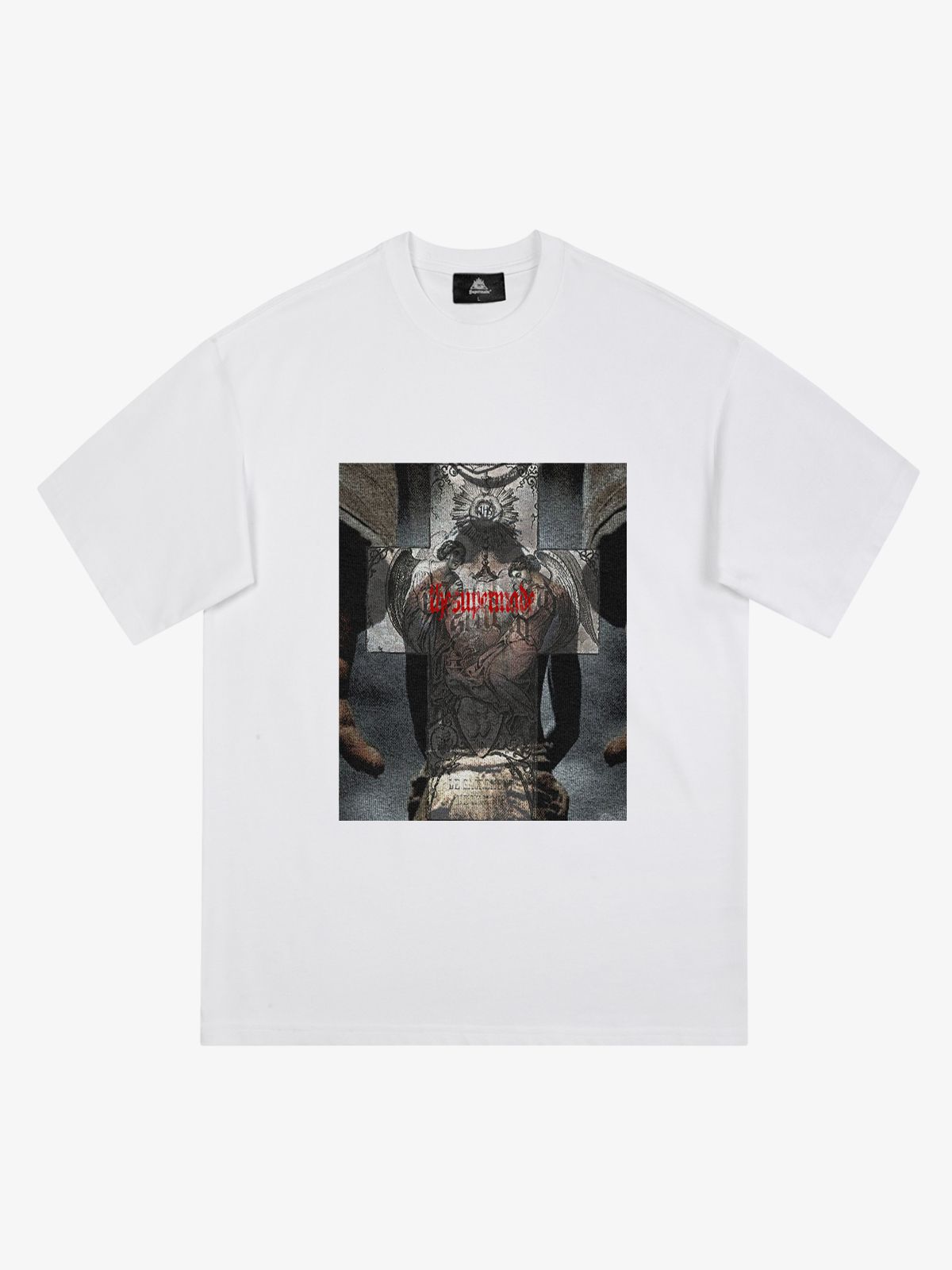 Original Cross Portrait Graphic T-Shirt 