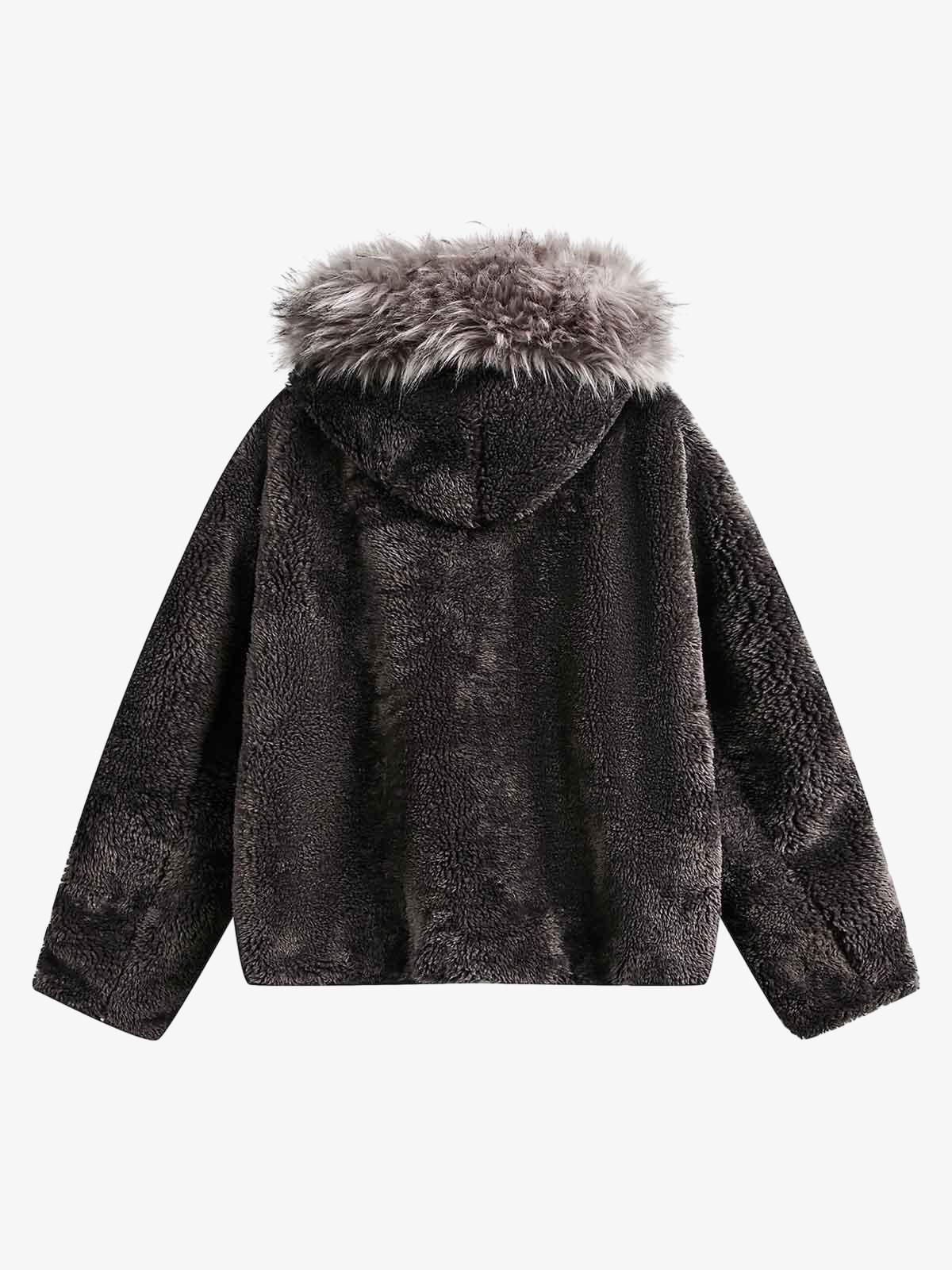 ジャケット・アウター SIMPLE PROJECT FurCollarMA-1BomberJacket Final Home 90s Transformer Nylon/Fleece Coat – HUIBEN