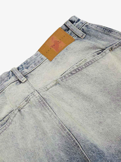Thesupermade Distressed Baggy Barrel Jeans - 2317 
