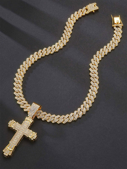 Thesupermade Diamond Cross Necklace - 1970 
