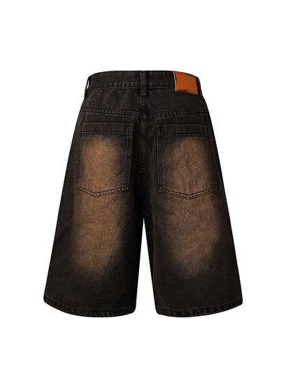 Thesupermade High Street Washed Distressed Denim Shorts 