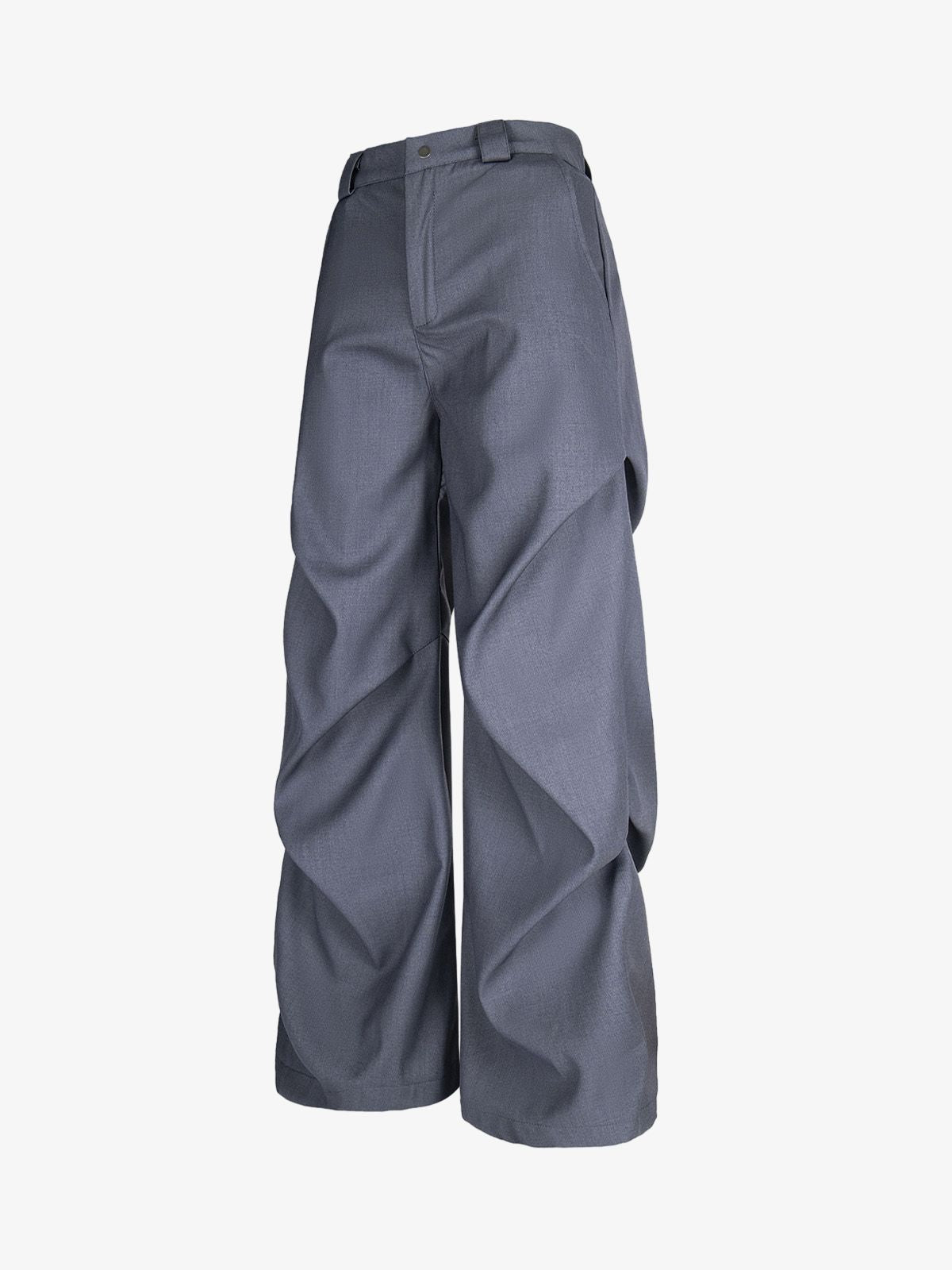 Woven Retro Cleanfit Pleated Drape Pants 
